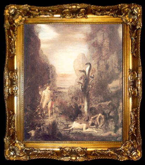 framed  Gustave Moreau Hercules and the Lernaean Hydra, ta009-2